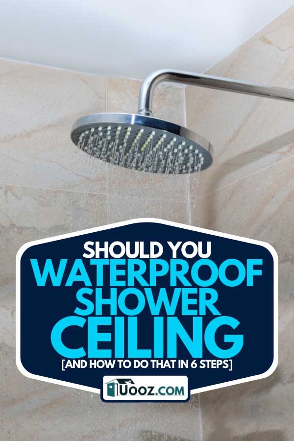 Running water of shower faucet, Should You Waterproof Shower Ceiling [And How to do that in 6 Steps]