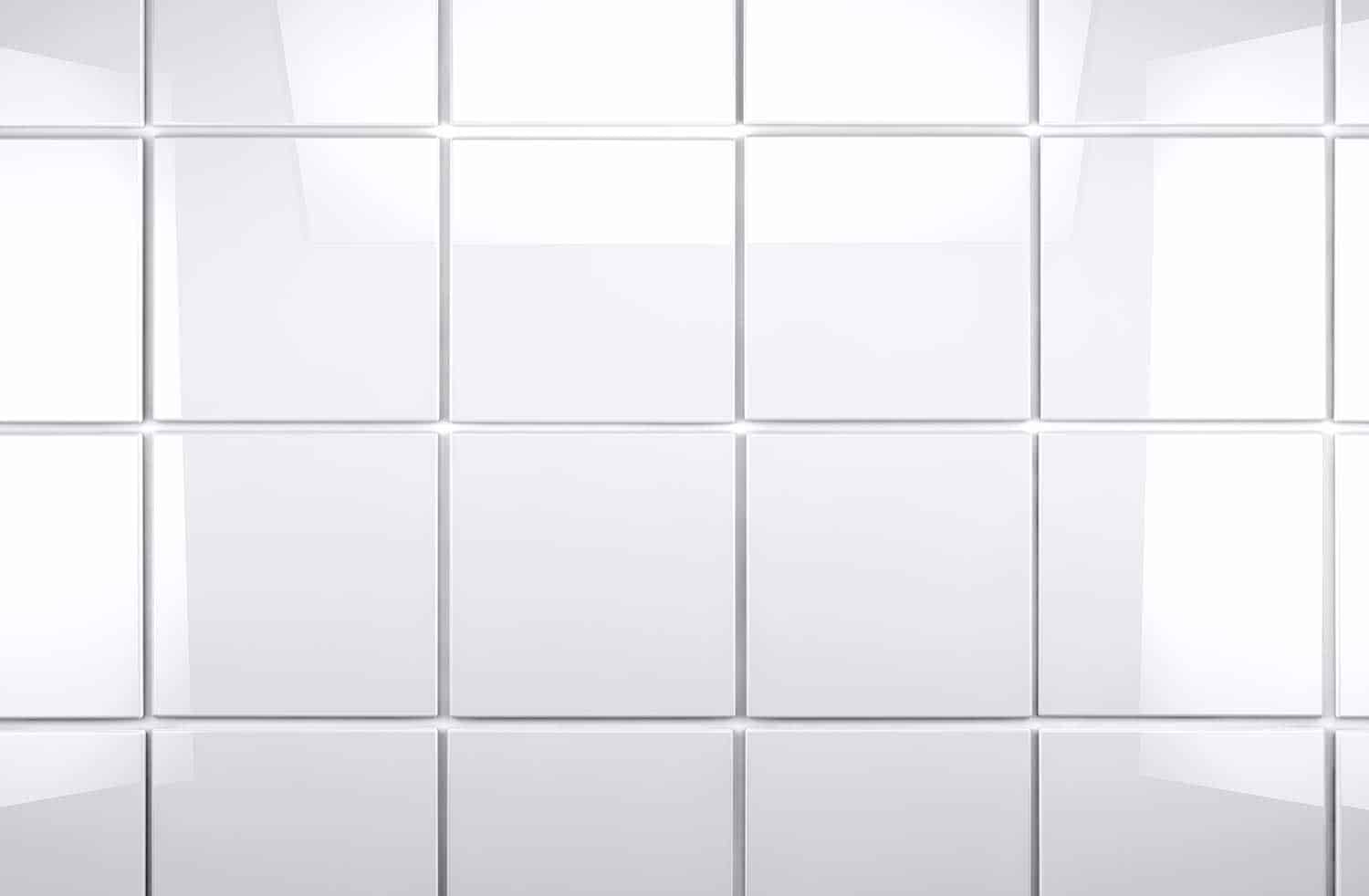 Tile wall of a bathroom
