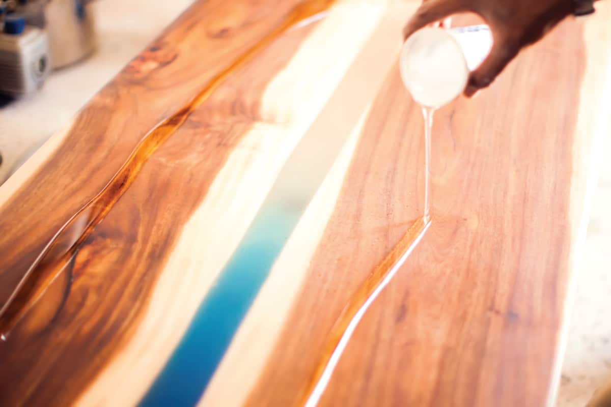 Treatment of wood with epoxy and varnish
