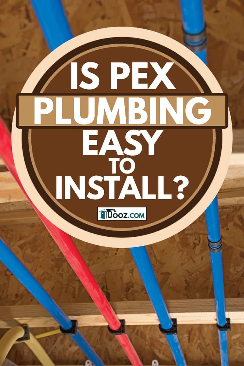 is pex plumbing easy to install, PEX pipes attached to the basement ceiling of a home