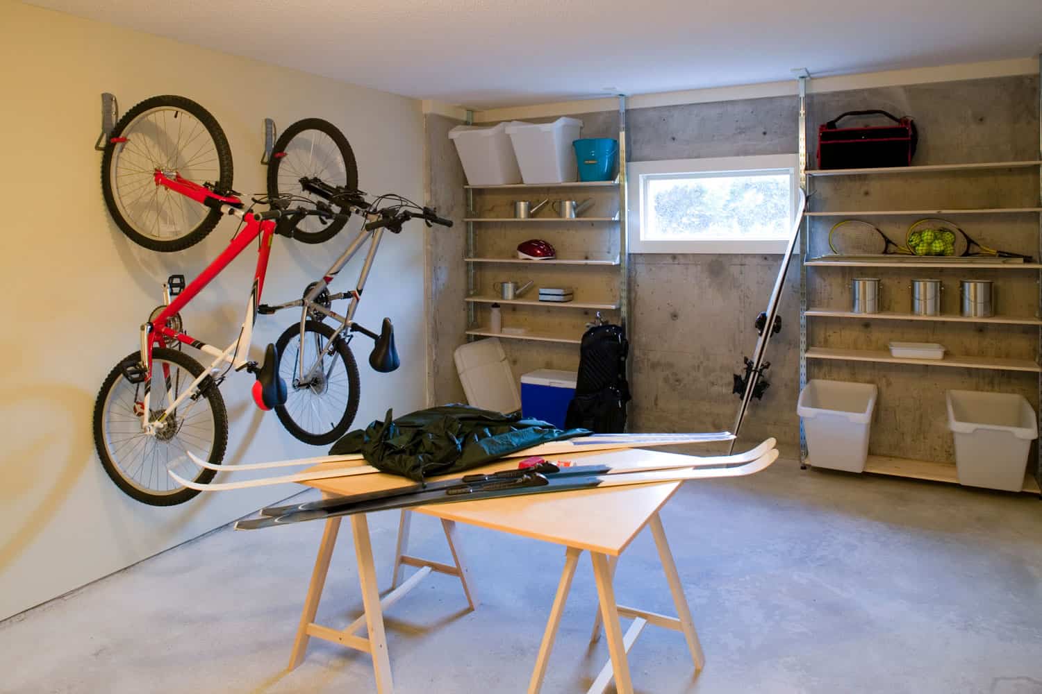 Basement house clutter garage storage
