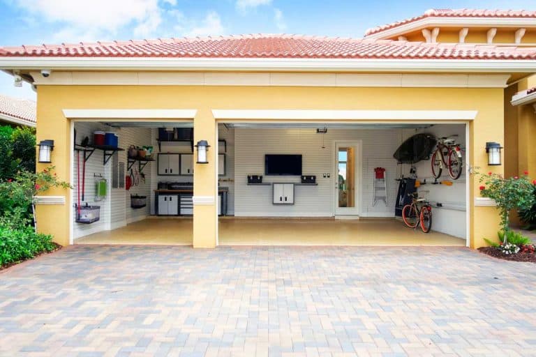 A well-organized clean car residential garage, How To Find Ceiling Joists In A Garage? [5 Ways]