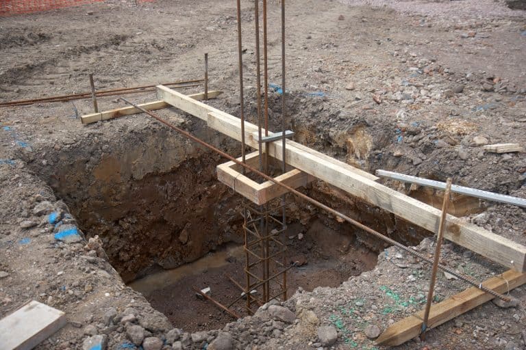 A large scale concrete footing for a multi story house, How Deep Are House Foundations?