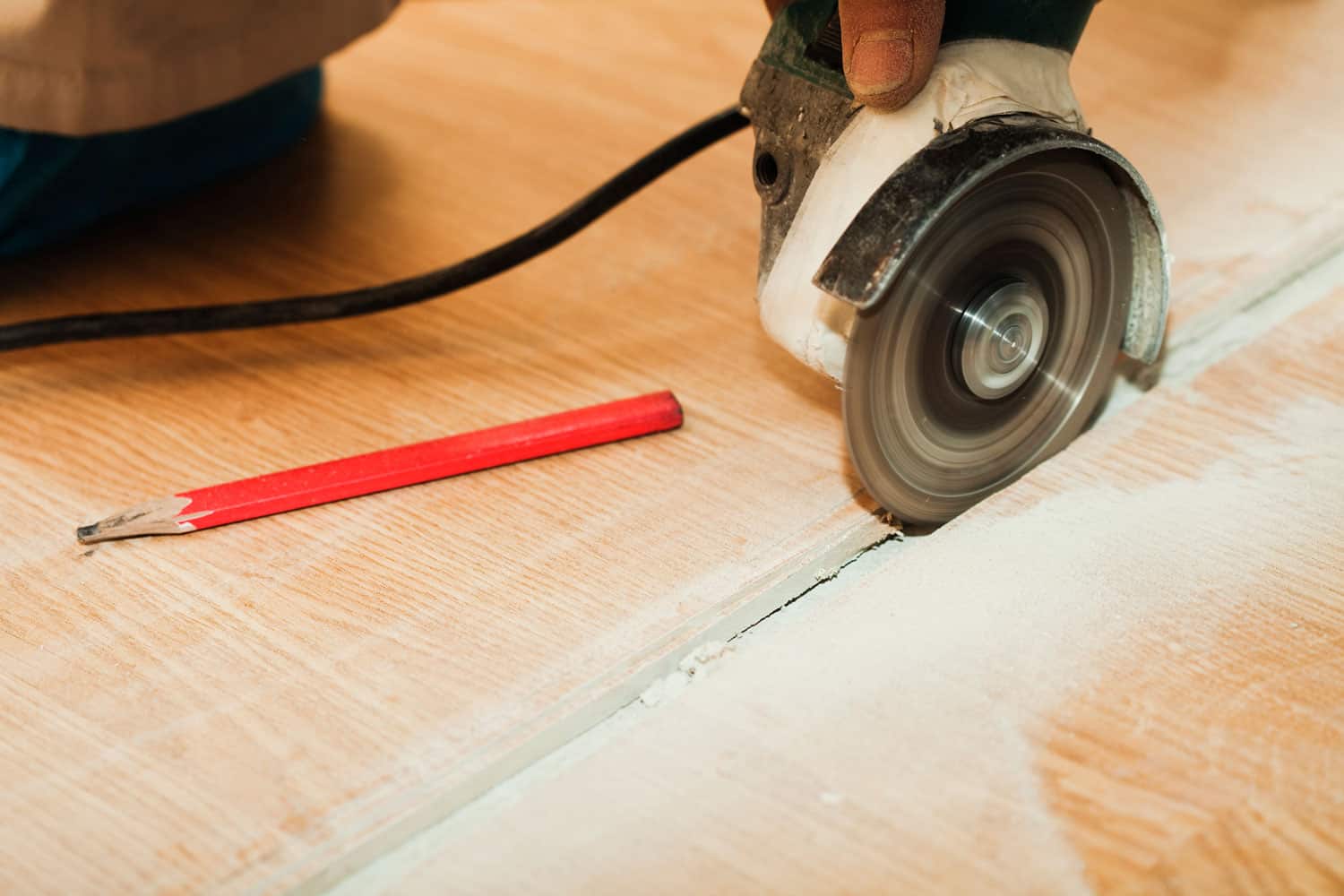 How to Cut Hardwood Flooring Already Installed 