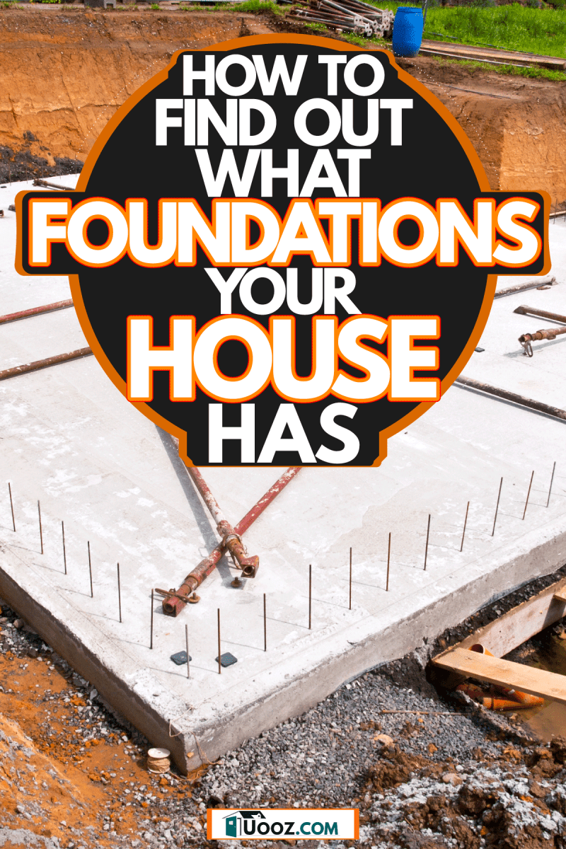 Dowels sticking out in the concrete slab of a house, How To Find Out What Foundation Your House Has