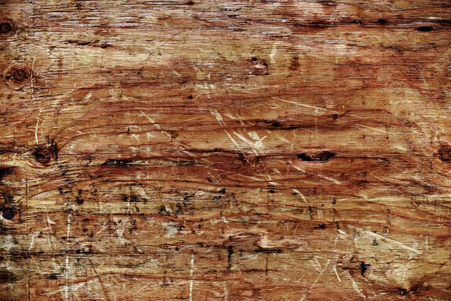 Wooden wall scratched material