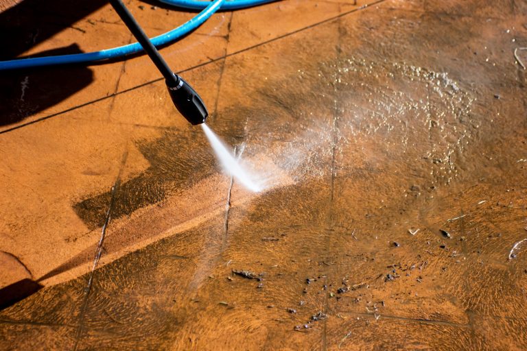 Cleaning the patio check using a pressure washer, Karcher Pressure Washer Won't Start - What To Do?