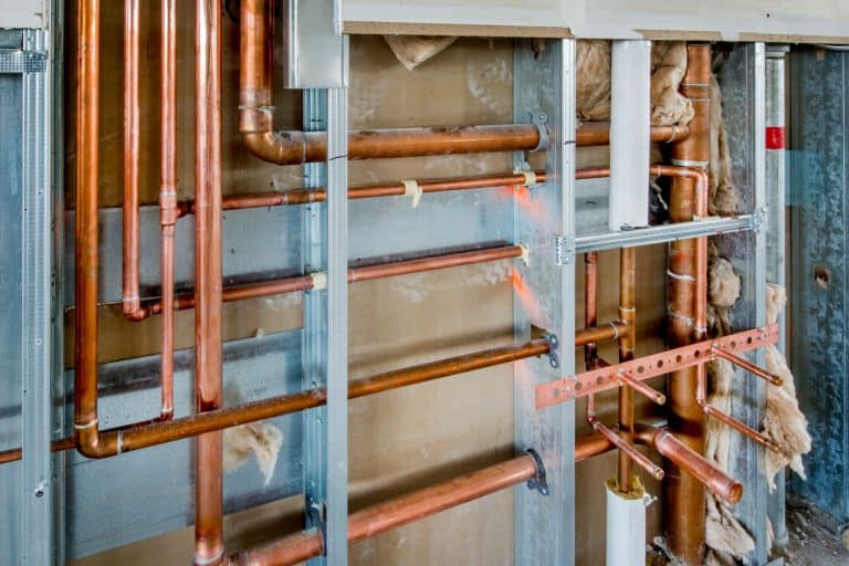 Copper pipes serving as water lines for a small commercial building, How To Stop Copper Pipes From Making Noise