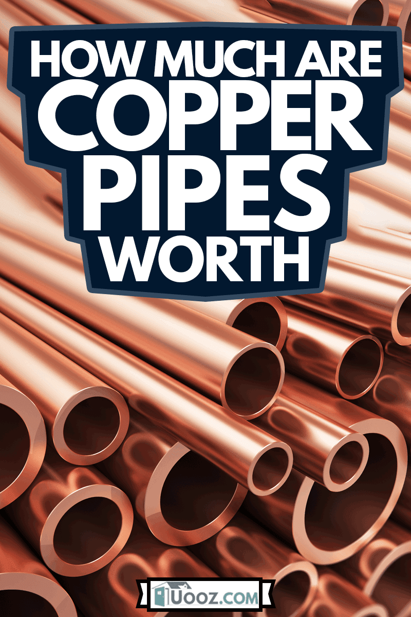 Creative abstract heavy non-ferrous metallurgical industry and industrial manufacturing business production concept: heap of shiny metal copper pipes with selective focus effect, How Much Are Copper Pipes Worth