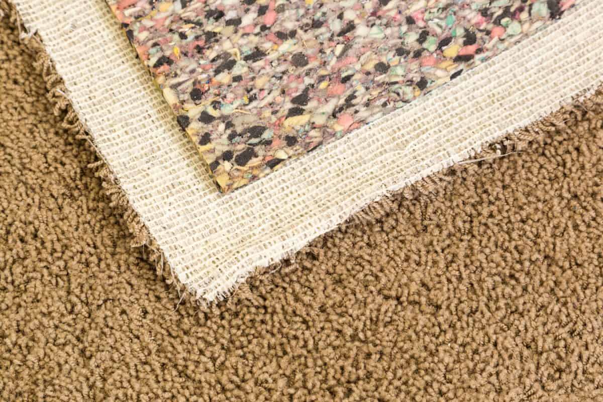 A pulled carpet on photographed up close