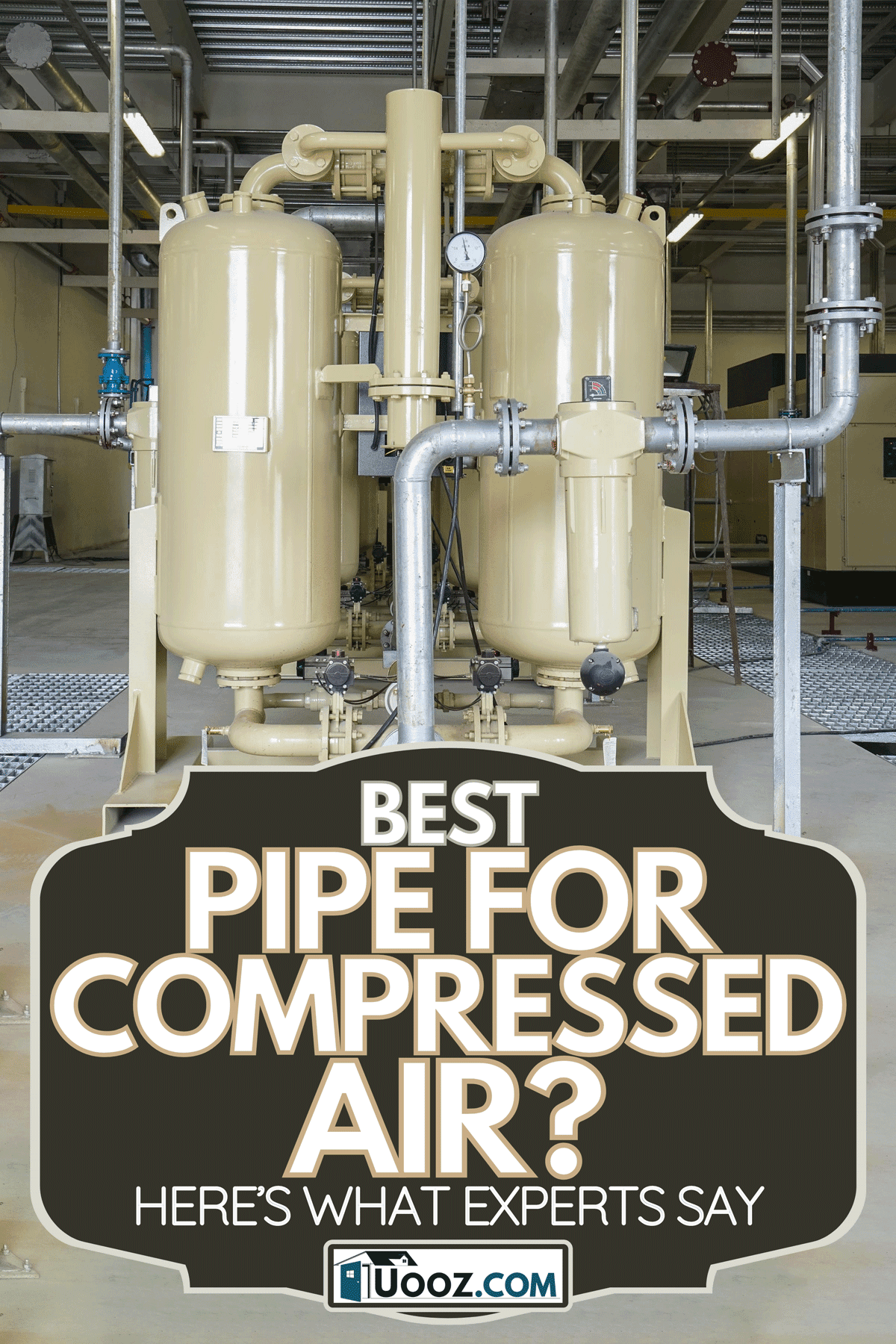 An industrial air compressor systems with equipment machinery, Best Pipe For Compressed Air? Here’s What Experts Say