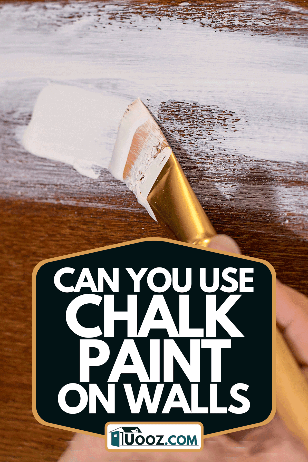 A woman painting chalk white paint on wall, Can You Use Chalk Paint On Walls