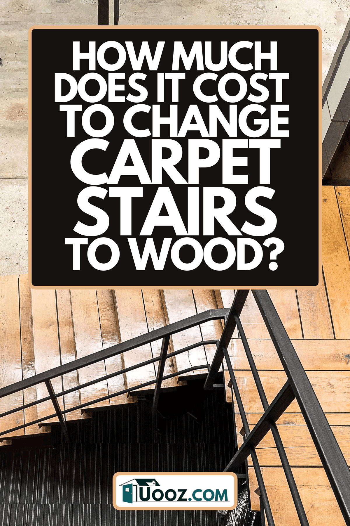 A wooden stairs at modern office, How Much Does It Cost To Change Carpet Stairs To Wood?