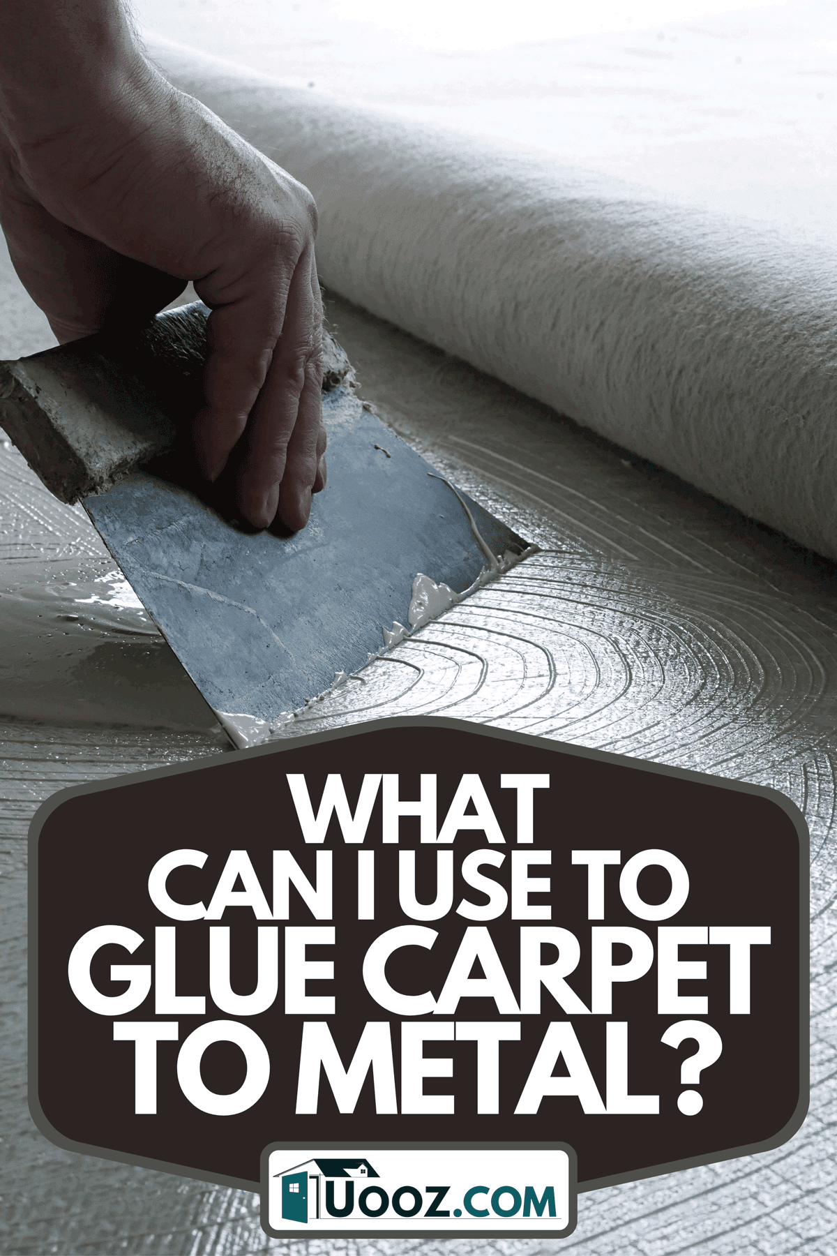 A floor fitter applying adhesive on the floor, What Can I Use To Glue Carpet To Metal?