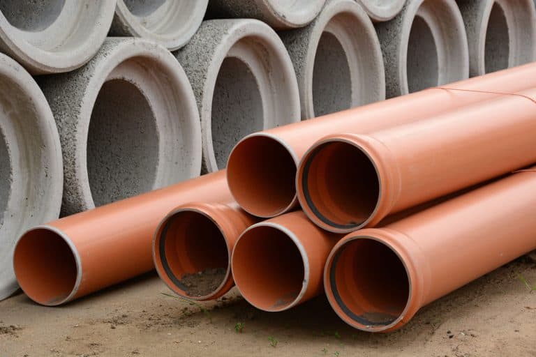 Huge PVC pipes for a residential house, Best Pipe For Underground Drainage? Here’s What Experts Say