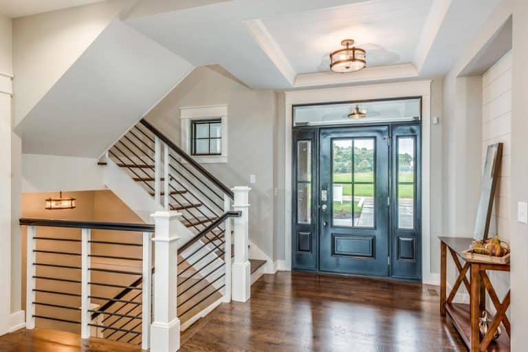 A large and spacious front lobby of new home, Should The Inside And Outside Of A Front Door Be The Same Color?