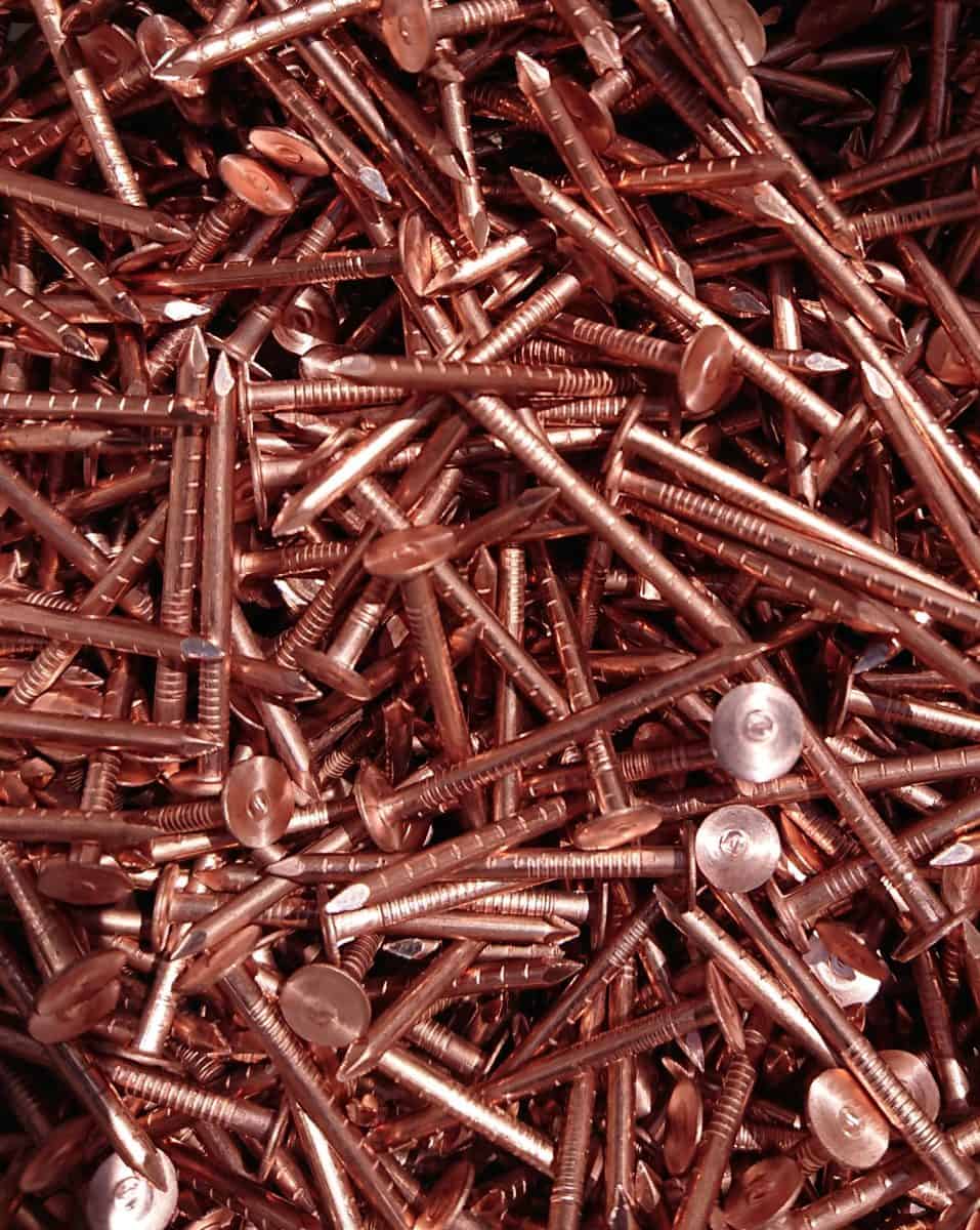 copper nails used for roofing