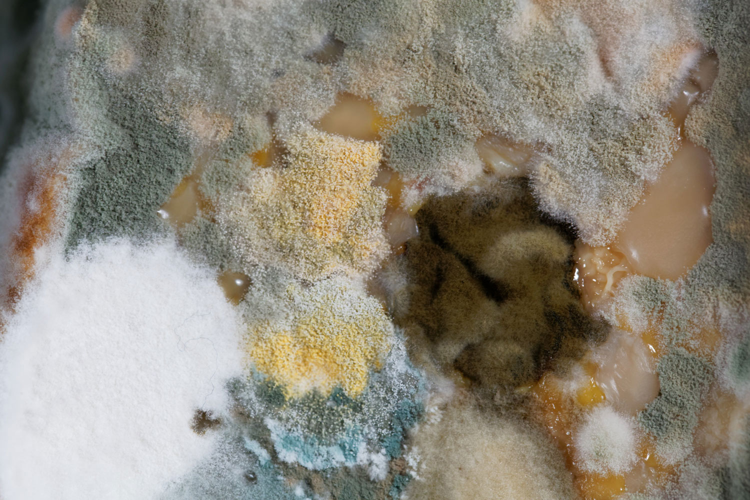 Mold growth cause by too much moisture