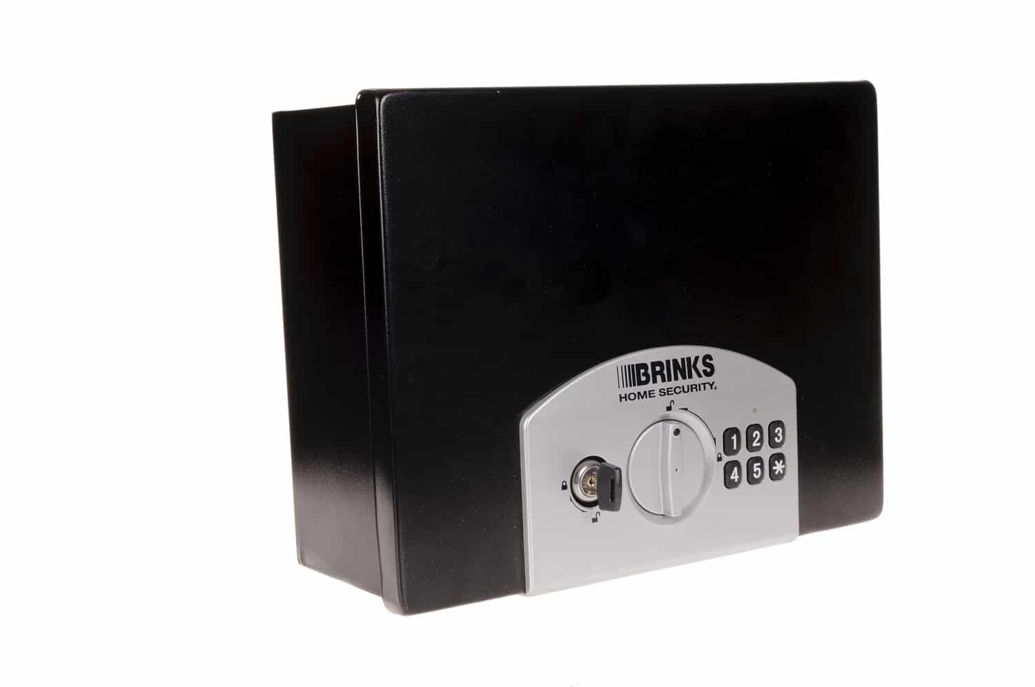 Brinks small sized wall safe with keypad and/or key entry
