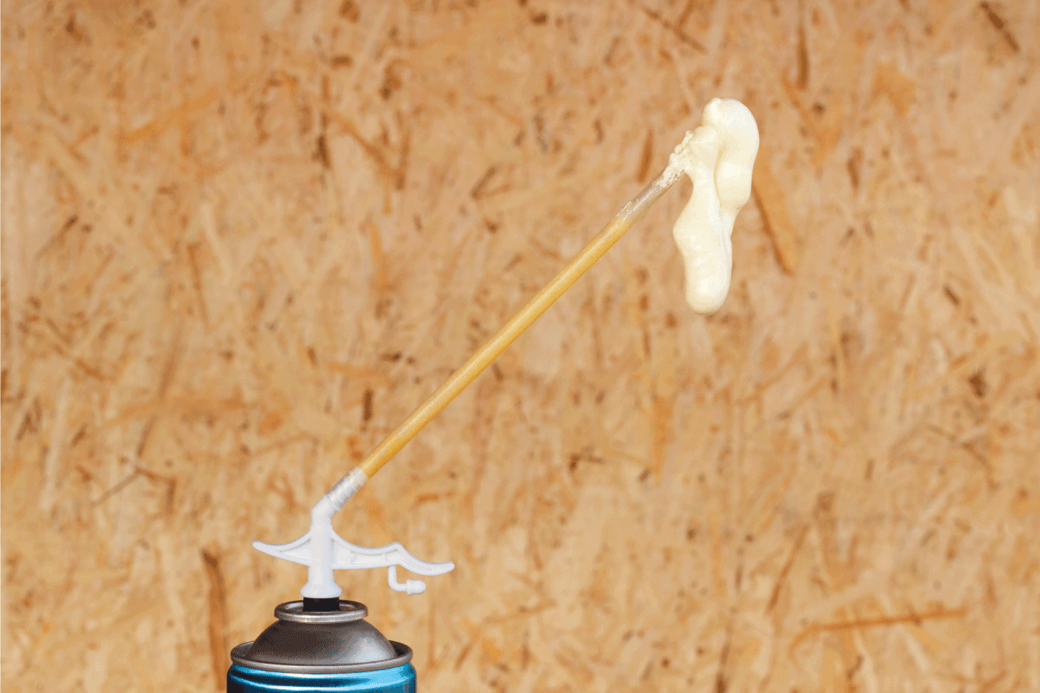 Spray can with construction foam that is used daily construction