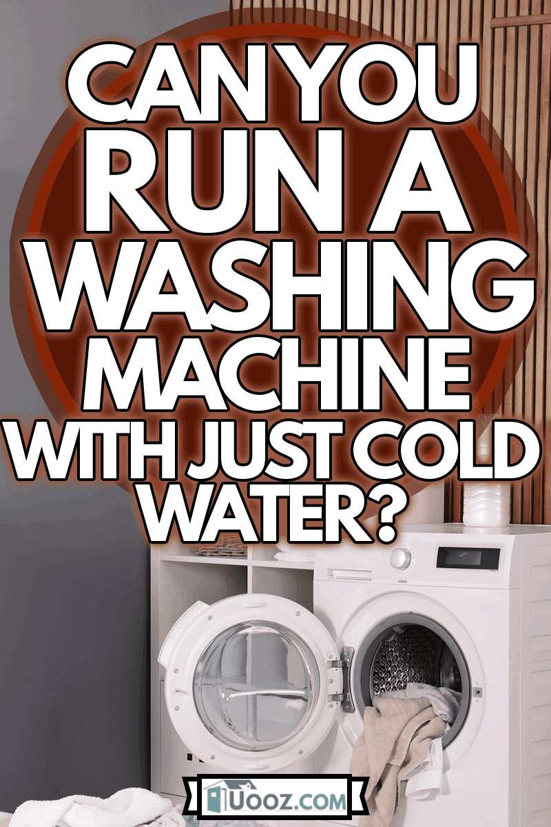 Washing machine with towels in laundry room interior, Can You Run A Washing Machine With Just Cold Water?