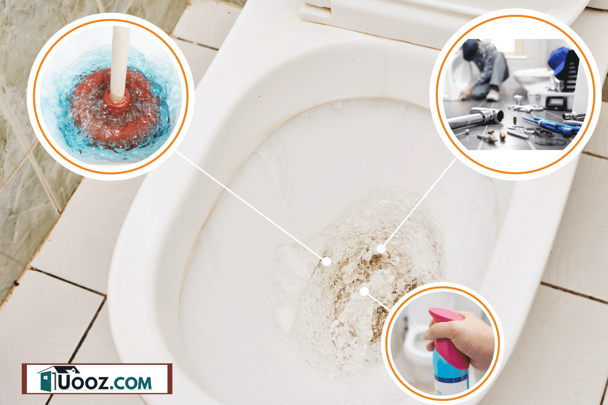 Flushing toilet bowl on classic bathroom, Small Bubbles In Toilet After Flushing—What's Wrong?