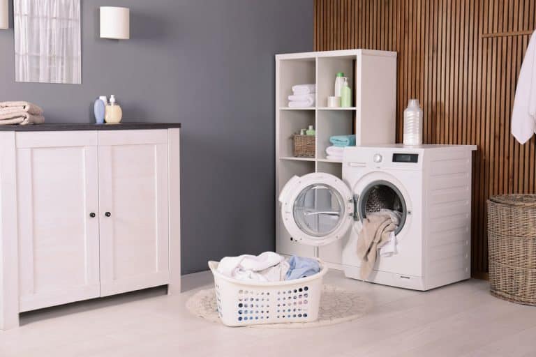 Washing machine with towels in laundry room interior, Can You Run A Washing Machine With Just Cold Water?