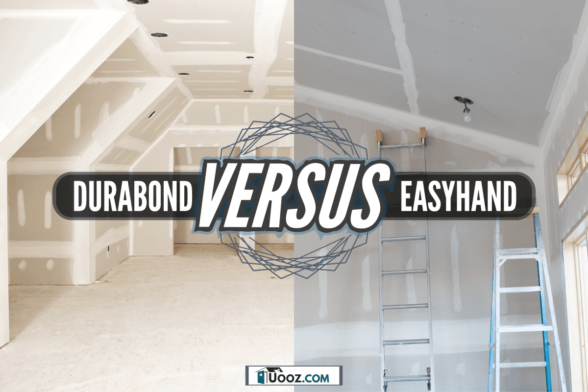 Collaged photo of a house under construction, Durabond Vs. Easy Sand: When To Use Which?