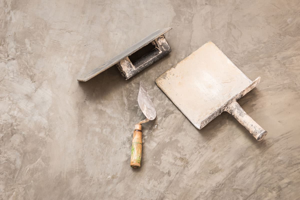 Construction tools for concrete job