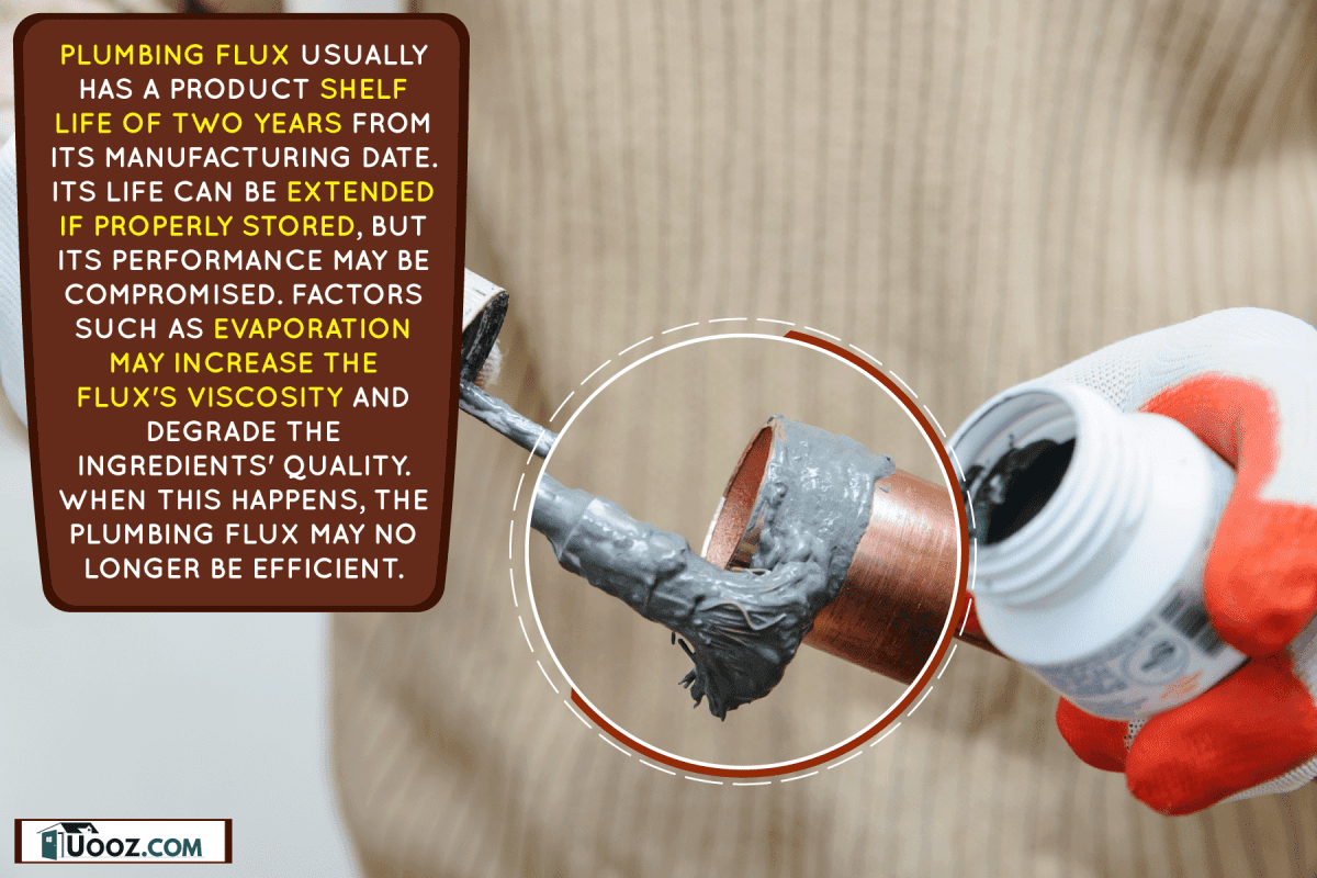 Applying flux on the thread of the copper pipe, Does Plumbing Flux Go Bad?