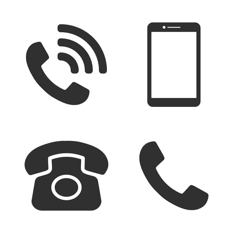 Telephone and calling icons