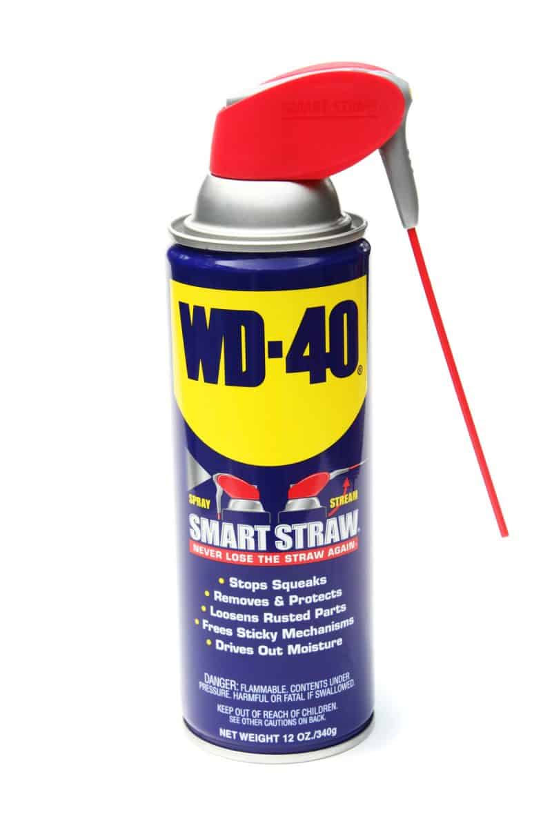 WD-40 aerosal spray can with straw