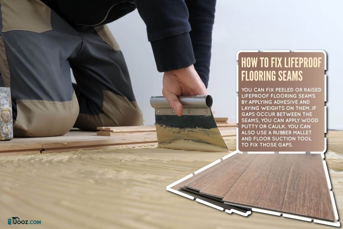 worker-applied-adhesive-parquet-renovation, How To Fix Lifeproof Flooring Seams