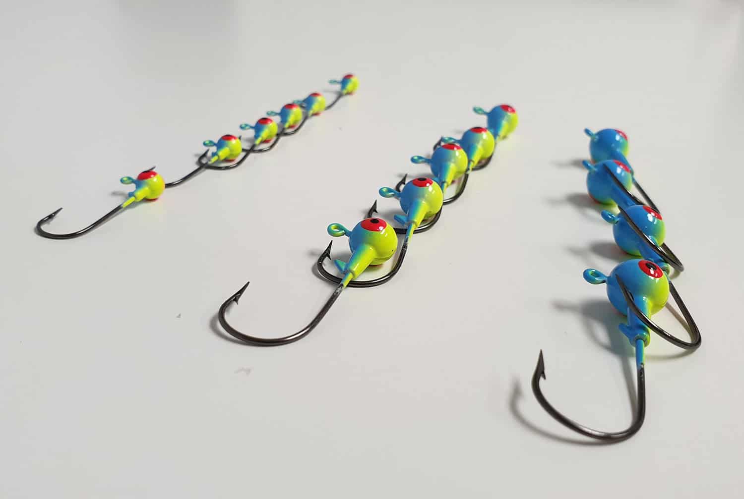 Jig head fishing gear different sizes