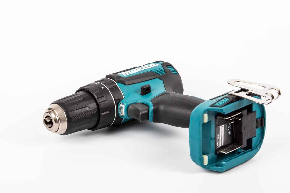 Makita Cordless Hammer Driver Drill on a white background