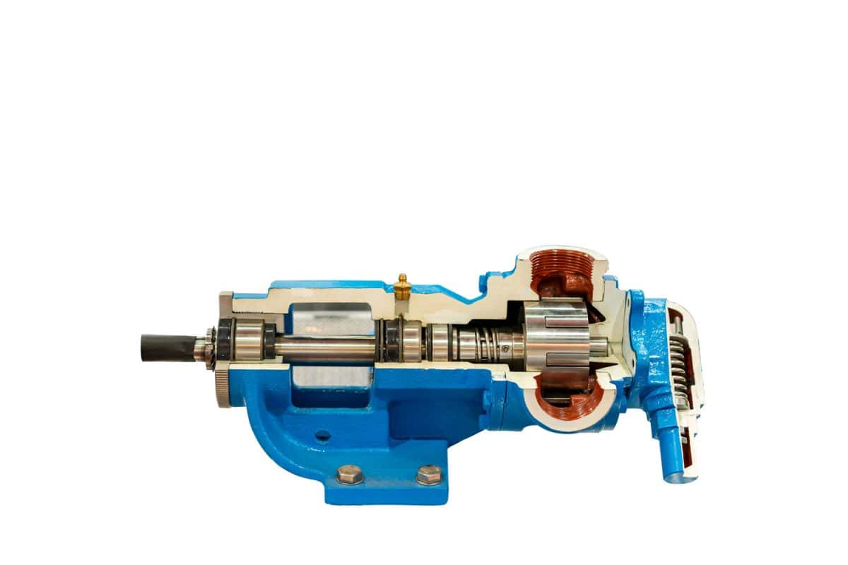 Transfer pump on a white background