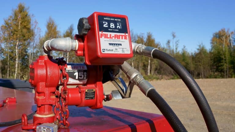 A red transfer pump, Can The Milwaukee Transfer Pump Be Used For Oil? - 1600x900